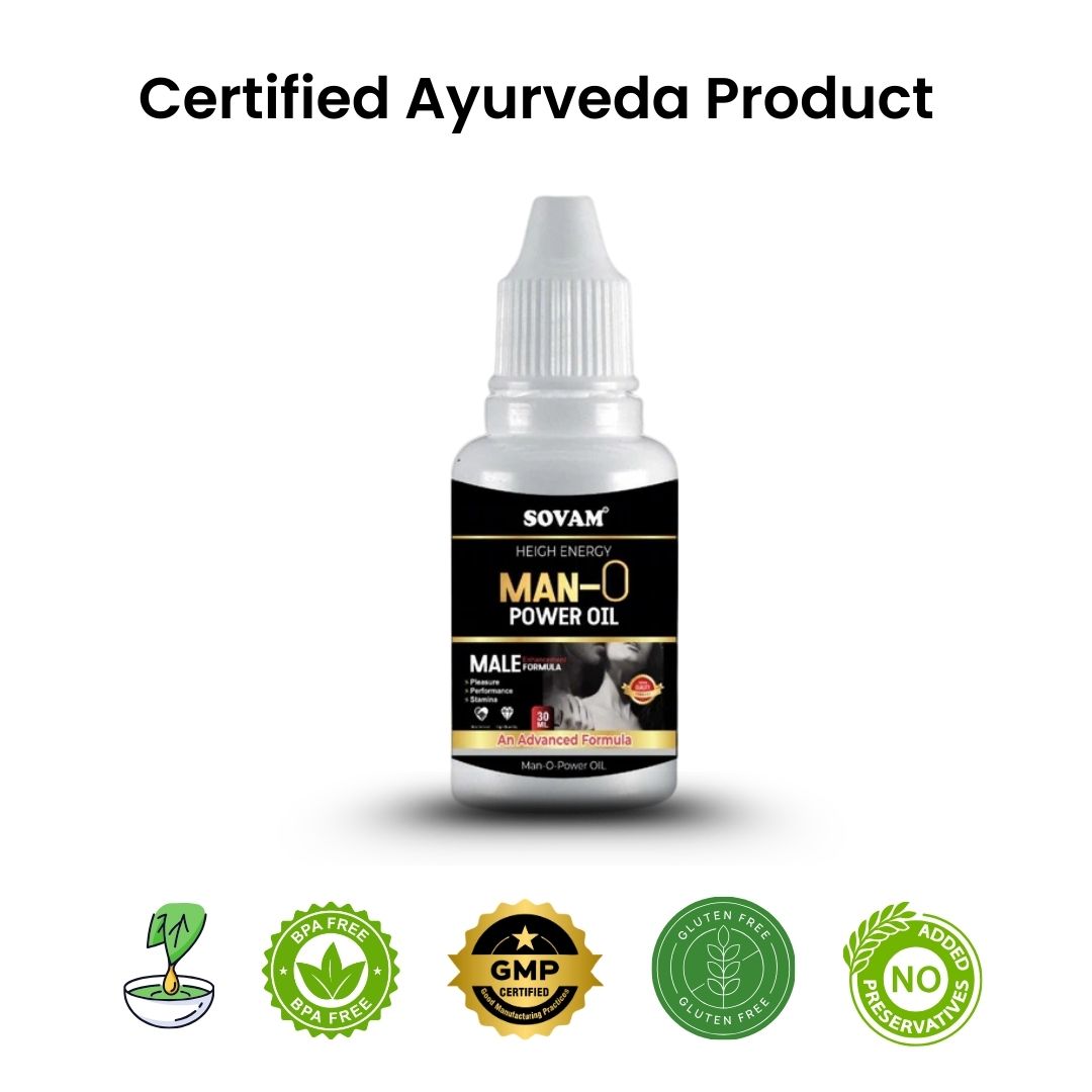 Sovam Man-O Power Oil 30 ml – Men’s Herbal Vitality & Wellness Oil