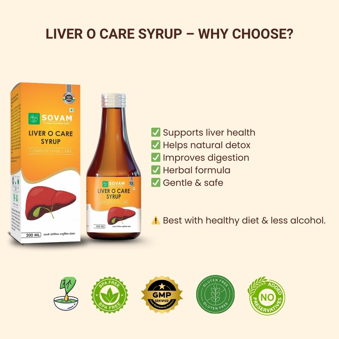 Sovam Liver O Care Syrup 200ml – Liver & Digestive Wellness Support