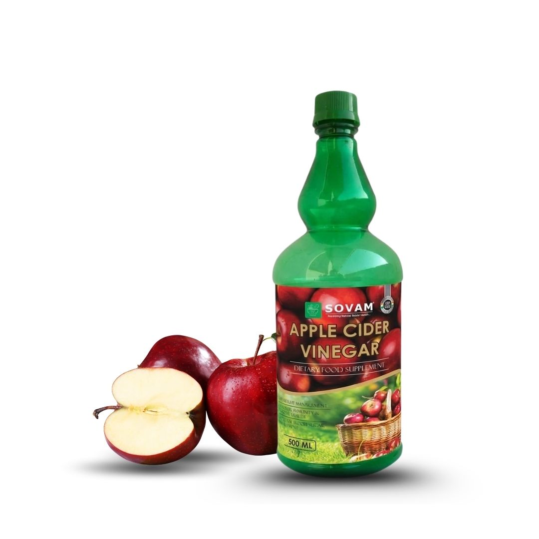 Sovam Apple Cider Vinegar 500ml – Raw, Unfiltered & With Mother