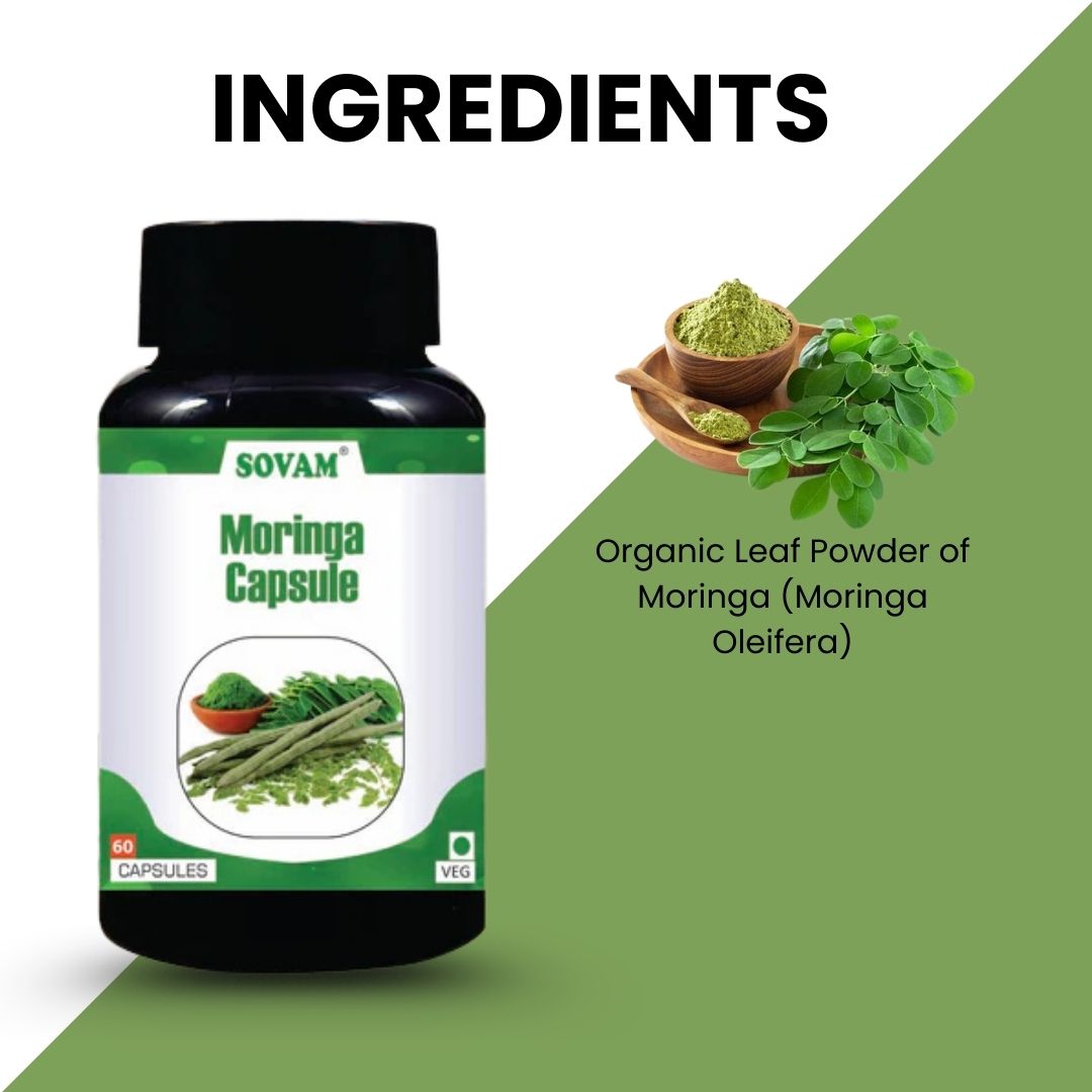 Sovam Moringa Capsules 60 Caps – Plant-Based Nutrition & Daily Wellness Support