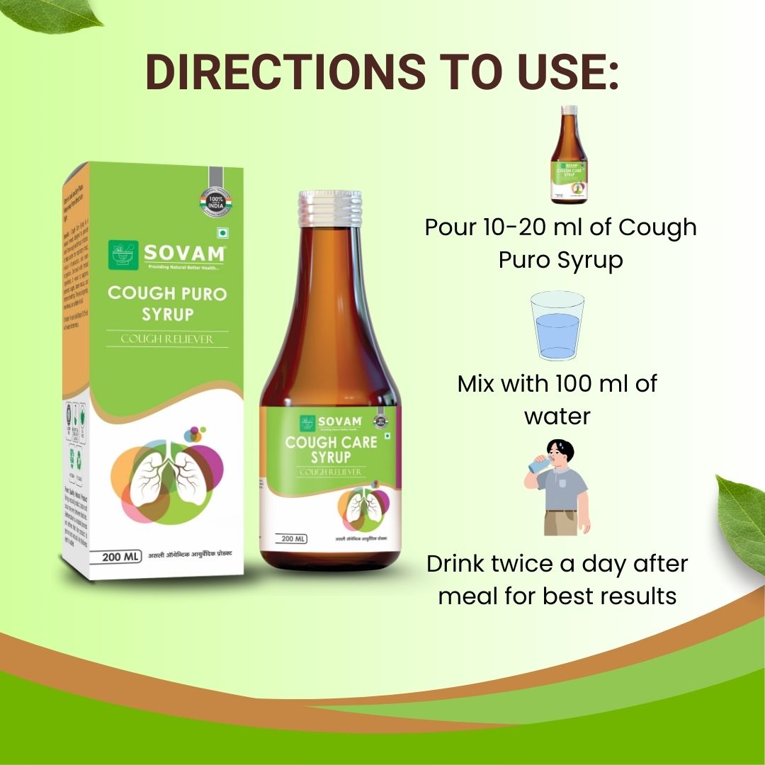 Sovam Cough Puro Syrup 200ml – Respiratory & Daily Wellness Support