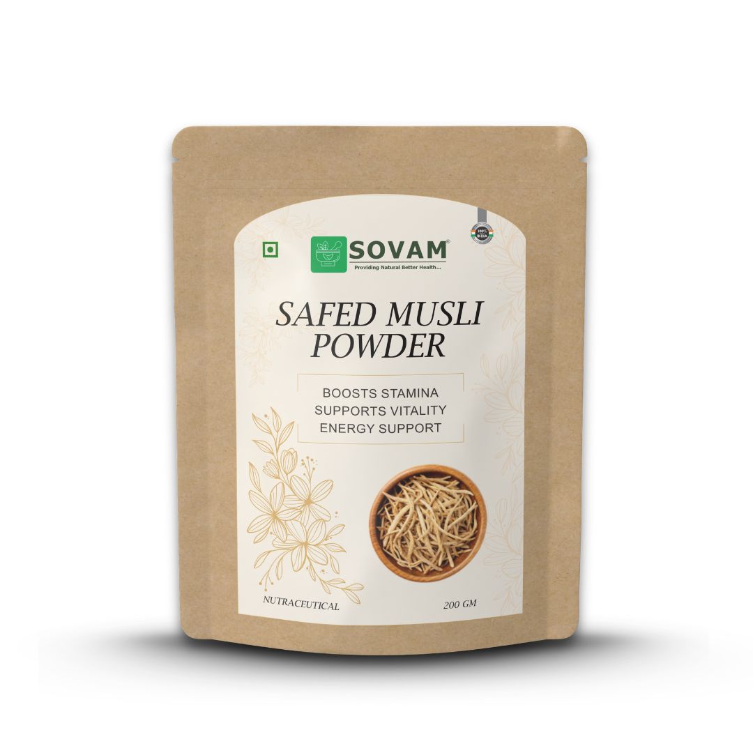 Sovam Safed Musli Powder (Chlorophytum borivilianum) 200g