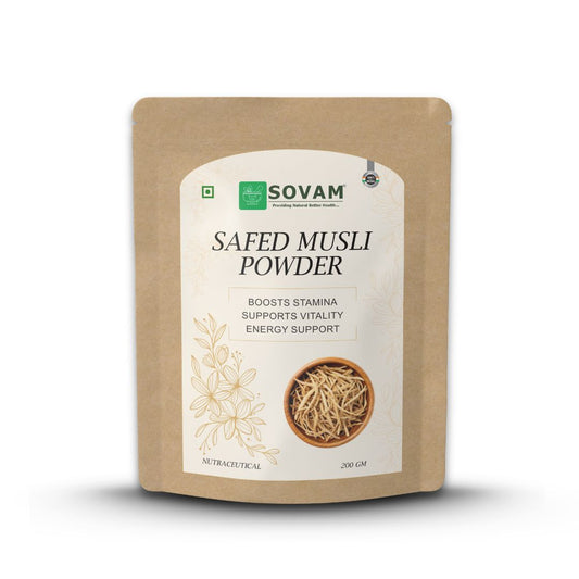 Sovam Safed Musli Powder (Chlorophytum borivilianum) 200g