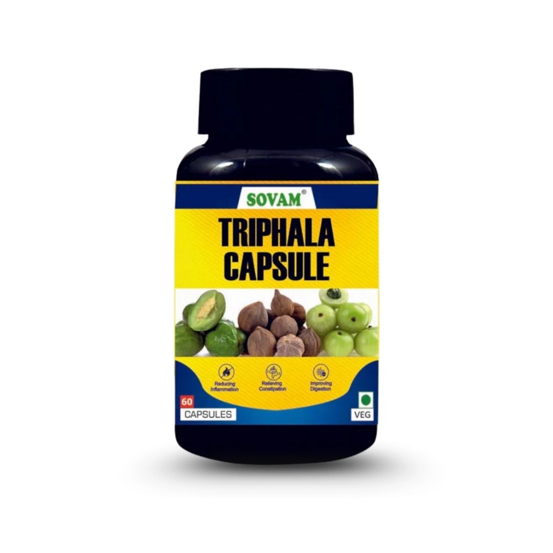 Sovam Triphala Capsules 60 Caps – Digestive & Daily Wellness Support