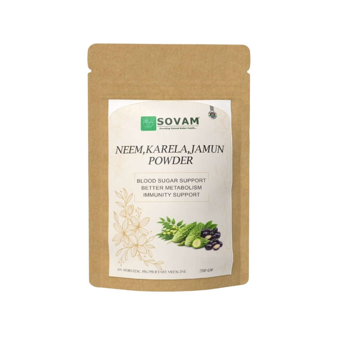 Sovam Neem Karela Jamun Powder 200g