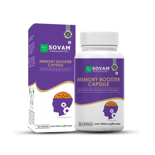 Sovam Memory Booster Capsules 30 Caps – Focus & Mental Wellness Support