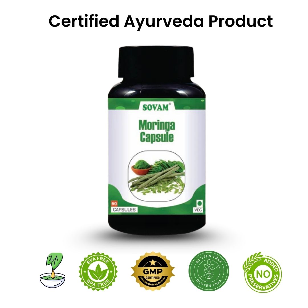 Sovam Moringa Capsules 60 Caps – Plant-Based Nutrition & Daily Wellness Support