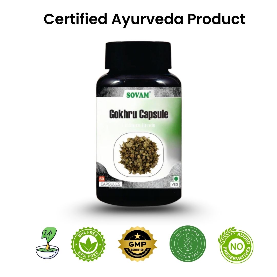 Sovam Gokhru Capsules 60 Caps – Herbal Vitality & Daily Wellness Support