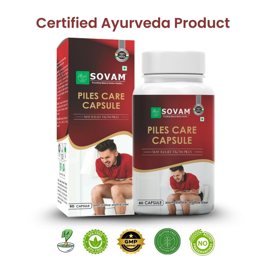 Sovam Pilo O Care Capsules 60 Caps – Digestive & Bowel Wellness Support