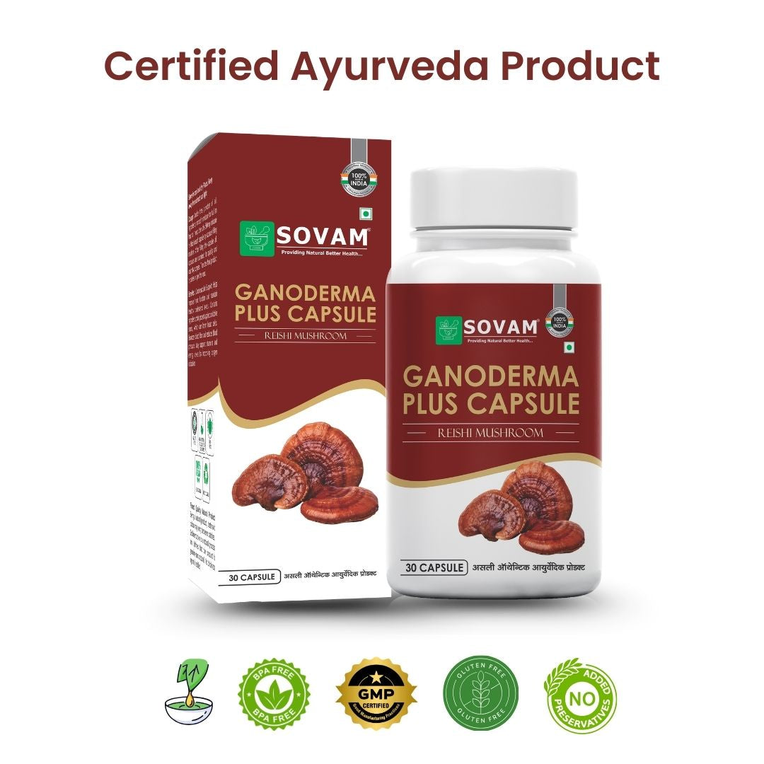 Sovam Ganoderma Plus Capsules 30 Caps – Vitality & Daily Wellness Support