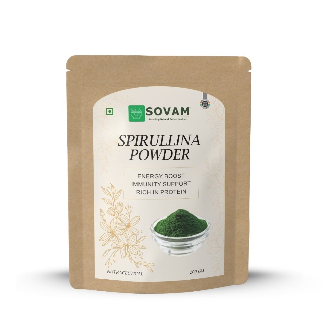 Sovam Spirulina Powder (Arthrospira platensis) 200g