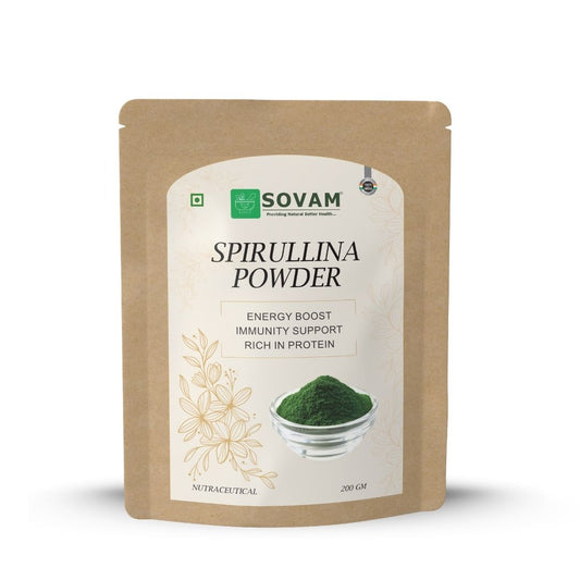 Sovam Spirulina Powder (Arthrospira platensis) 200g