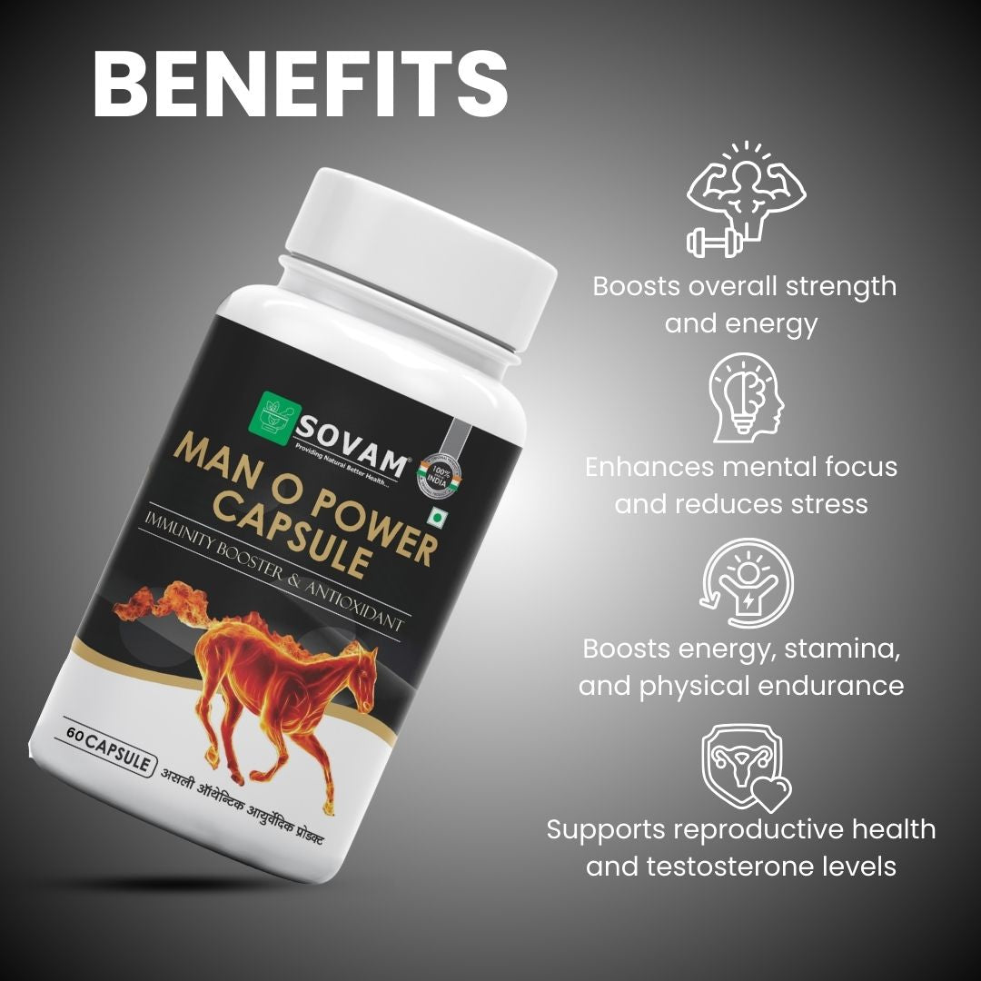 Sovam Man O Power Capsules 60 Caps – Men’s Vitality & Wellness Support