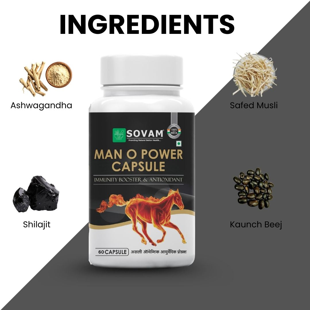 Sovam Man O Power Capsules 60 Caps – Men’s Vitality & Wellness Support