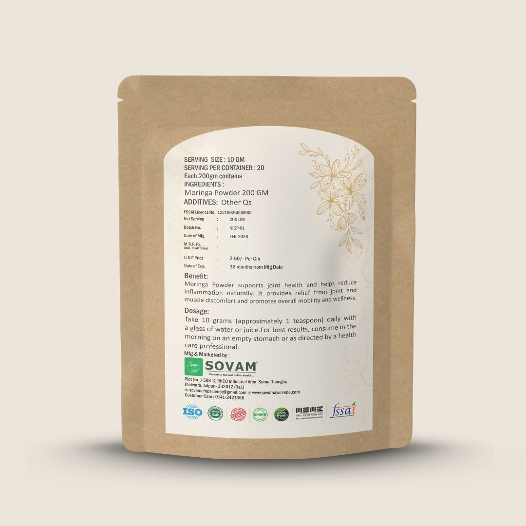Sovam Moringa Powder (Moringa oleifera) 200g