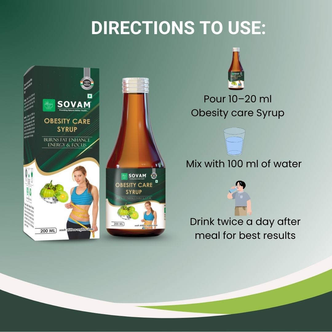 Sovam Obesity Care Syrup 200ml – Weight Management Wellness Support