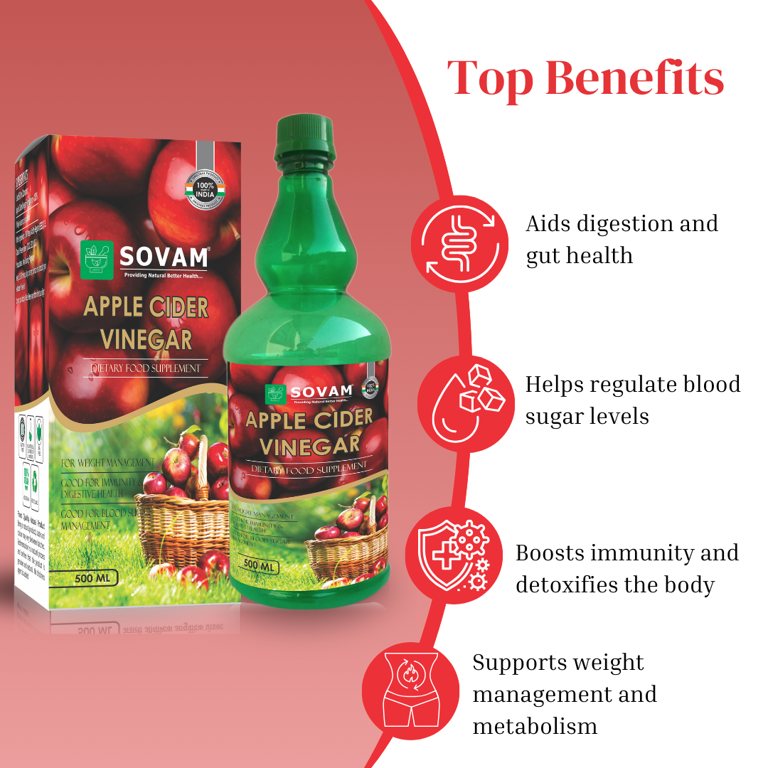 Apple Cider Vinegar 500ml Organic Vinegar | Sovam Ayurveda