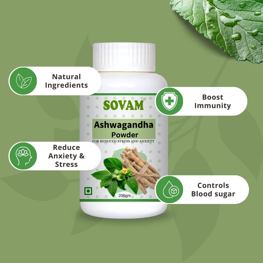 Buy Sovam Ashwagandha Powder 200gm