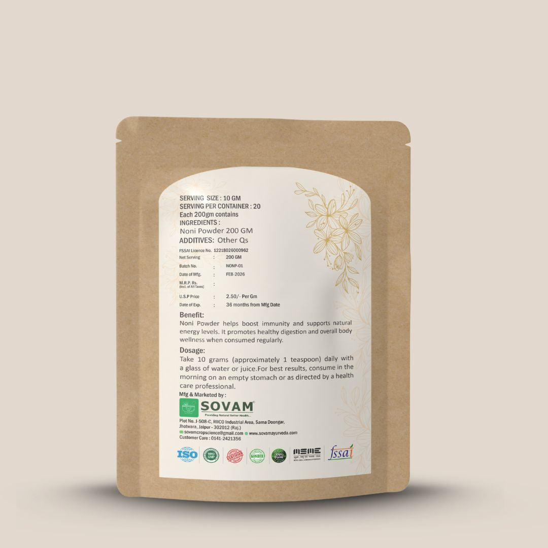 Sovam Noni Powder (Morinda citrifolia) 200g