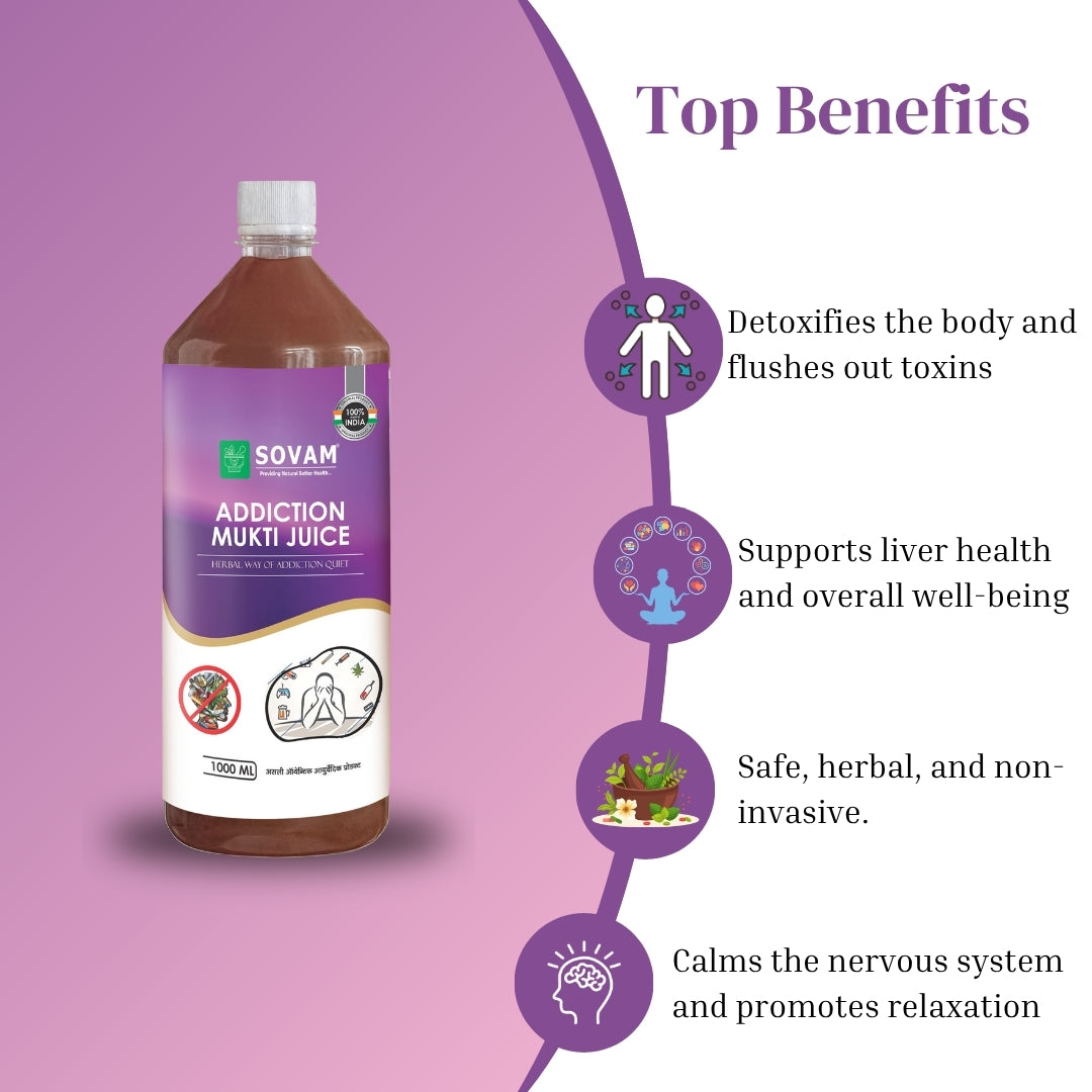 Sovam Addiction Mukti Juice – 1000 ml | Sovam Ayurveda