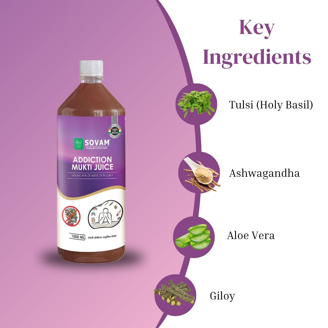 Sovam Addiction Mukti Juice – 1000 ml | Sovam Ayurveda