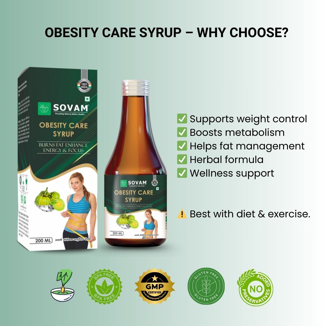 Sovam Obesity Care Syrup 200ml – Weight Management Wellness Support