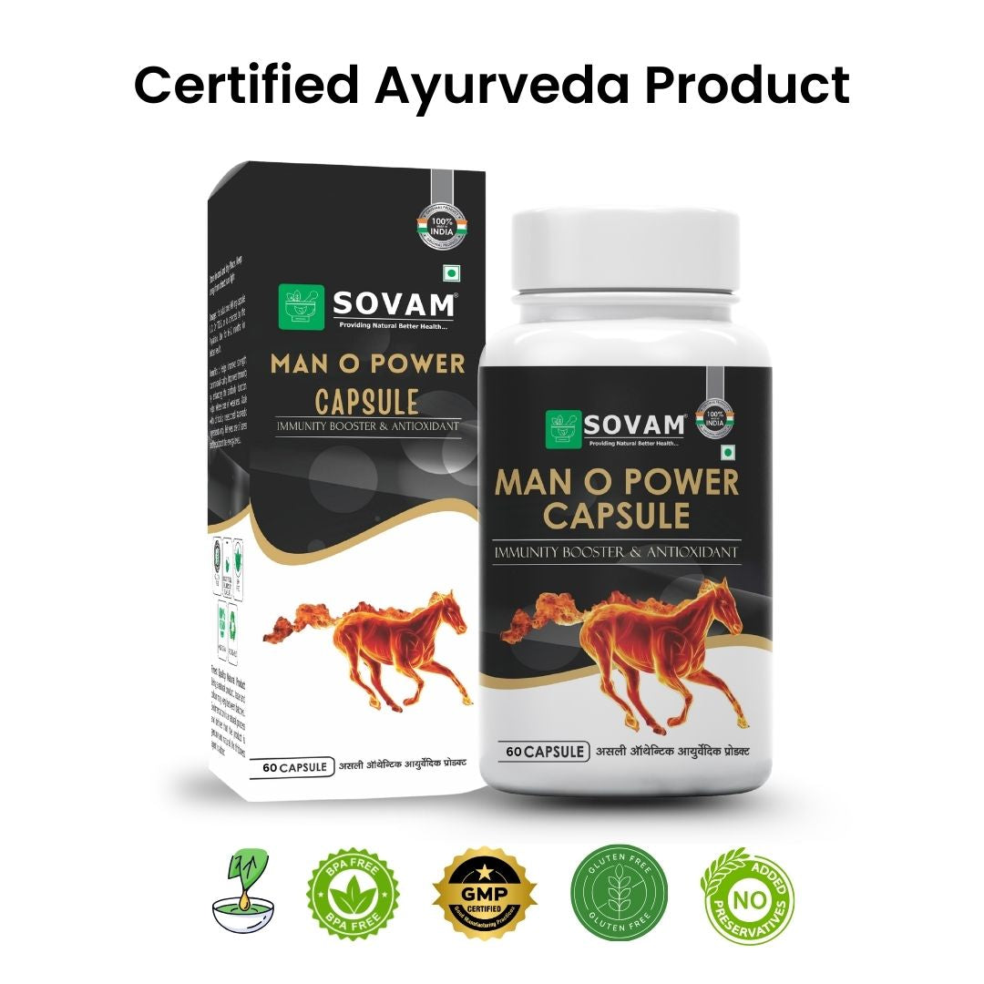Sovam Man O Power Capsules 60 Caps – Men’s Vitality & Wellness Support