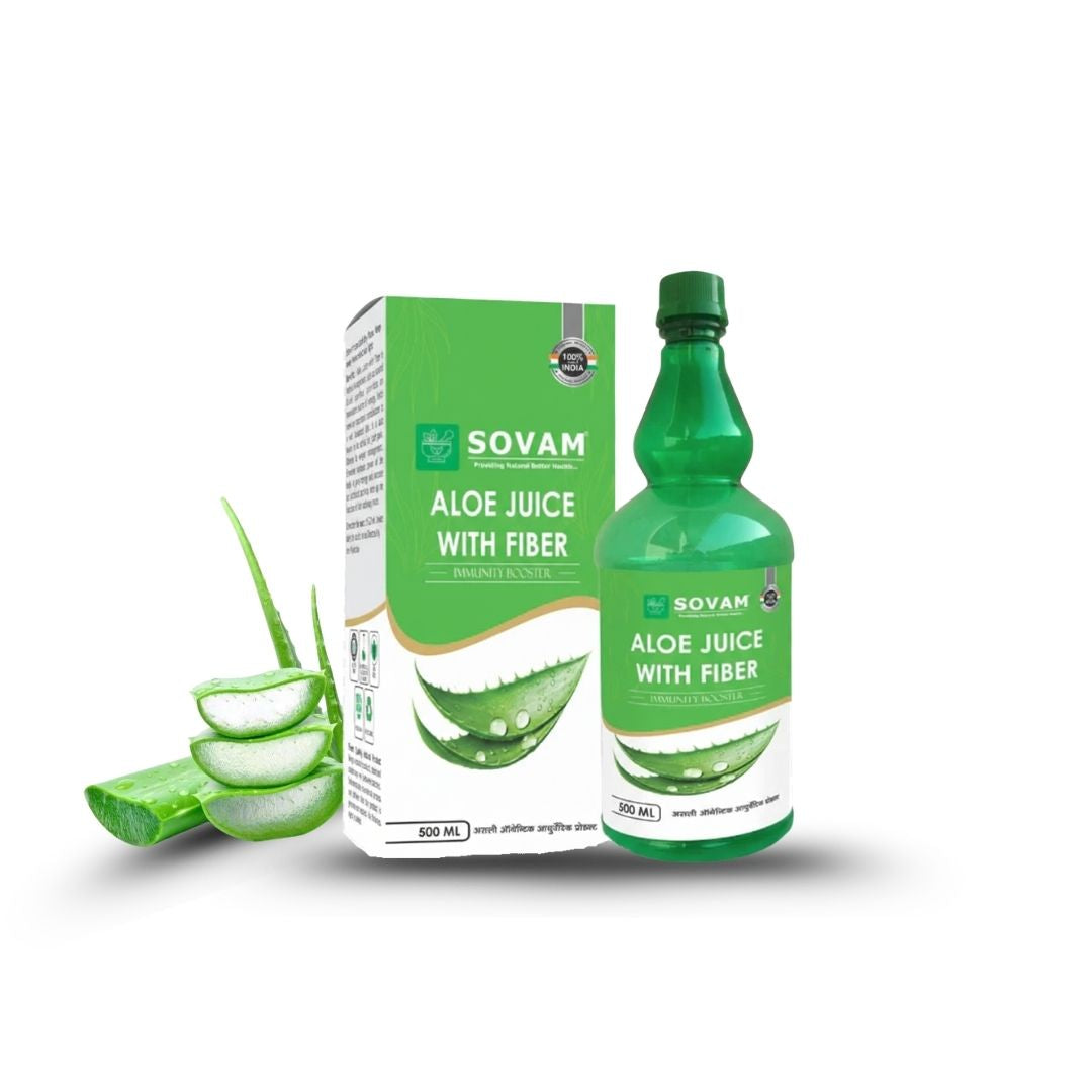 Sovam Aloe Vera Juice with Fiber 500ml – Digestive & Gut Wellness Support
