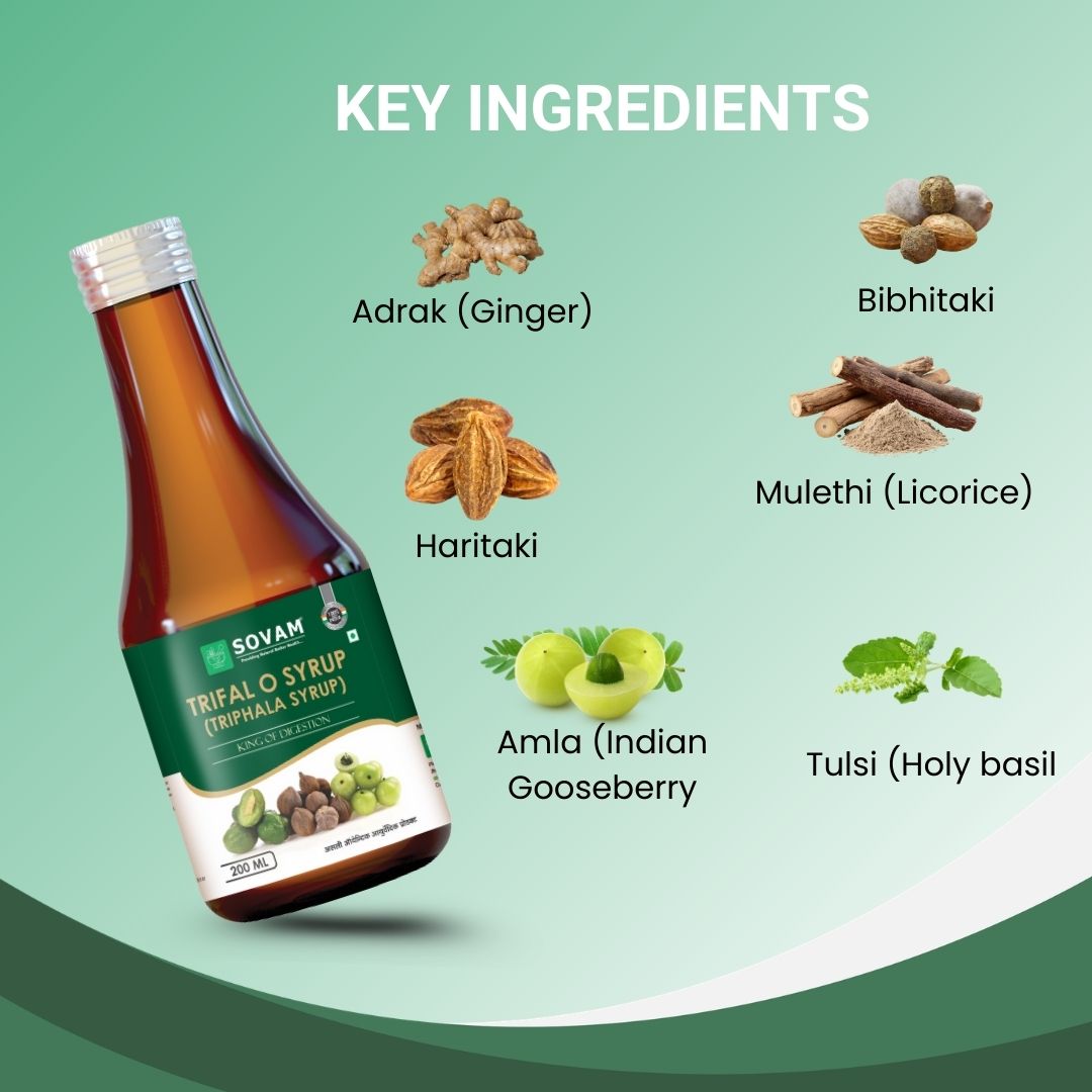 Sovam Trifal O Syrup 200ml – Triphala Digestive Wellness Support