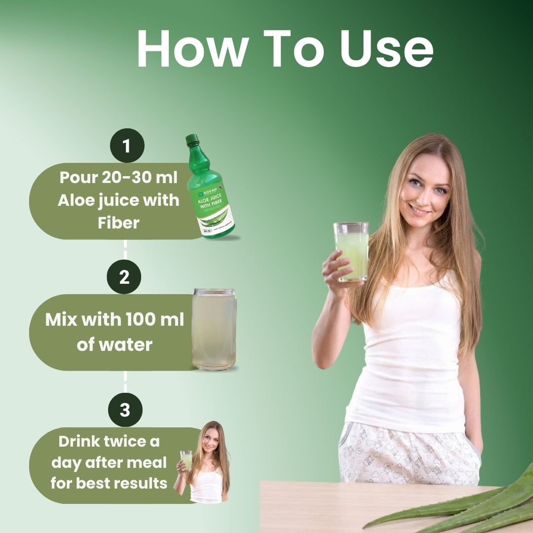 Sovam Aloe Vera Juice with Fiber 500ml – Digestive & Gut Wellness Support