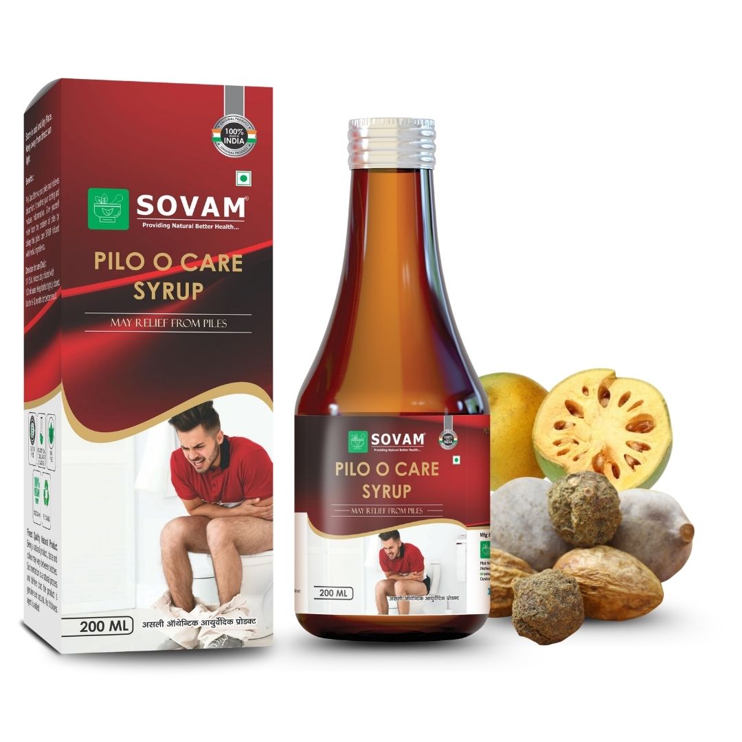 Sovam Pilo O Care Syrup 200ml – Digestive Wellness & Internal Balance – Ayurvedic Herbal Blend | Sovam Ayurveda