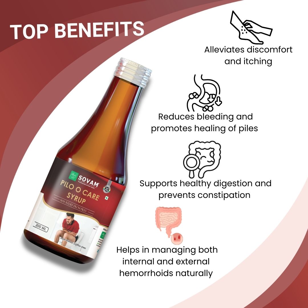 Sovam Pilo O Care Syrup 200ml – Digestive Wellness & Internal Balance – Ayurvedic Herbal Blend | Sovam Ayurveda