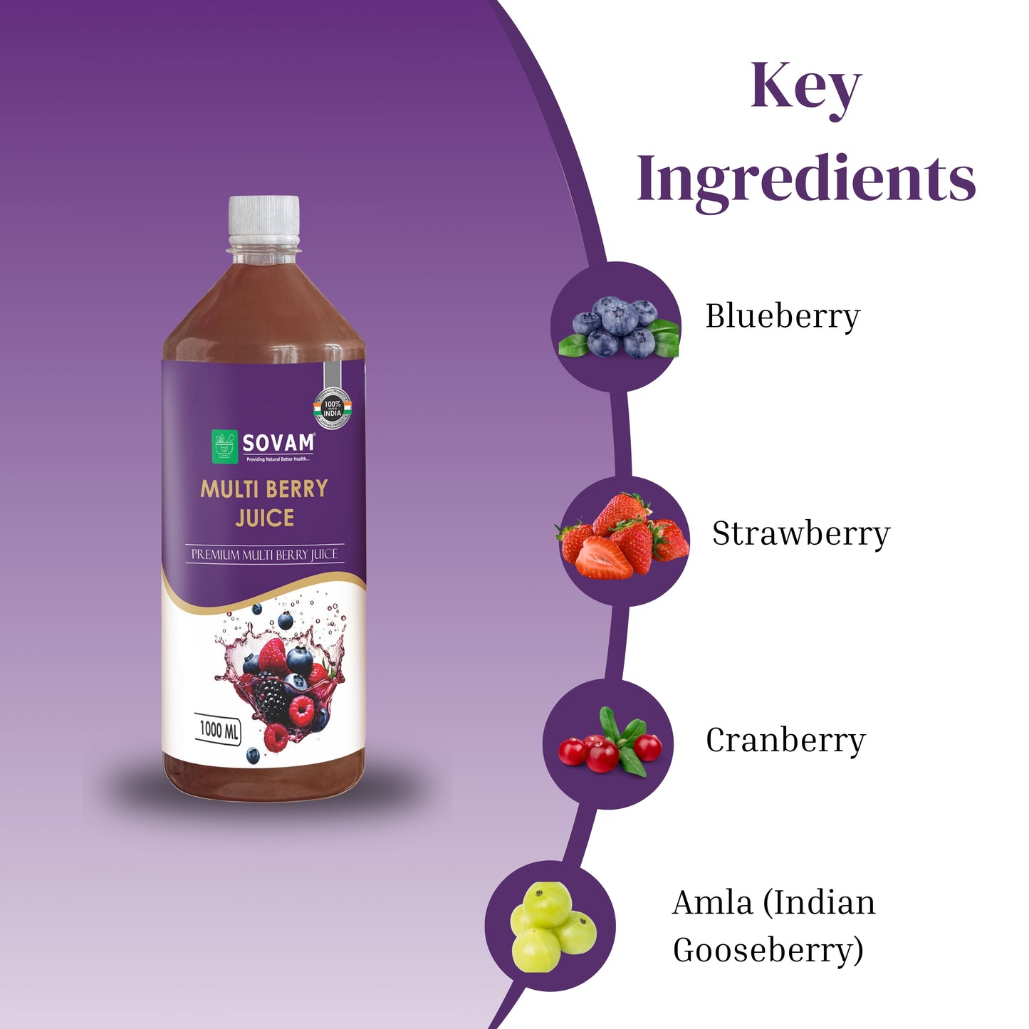 Multi Berry Juice – Antioxidant-Rich Health Tonic (1000ml)