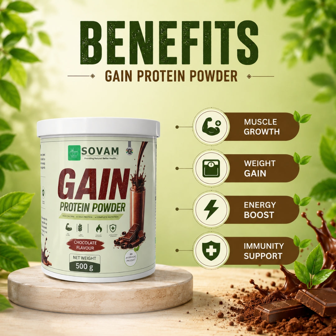 Sovam Gain Protein Powder Chocolate Flavour 500g