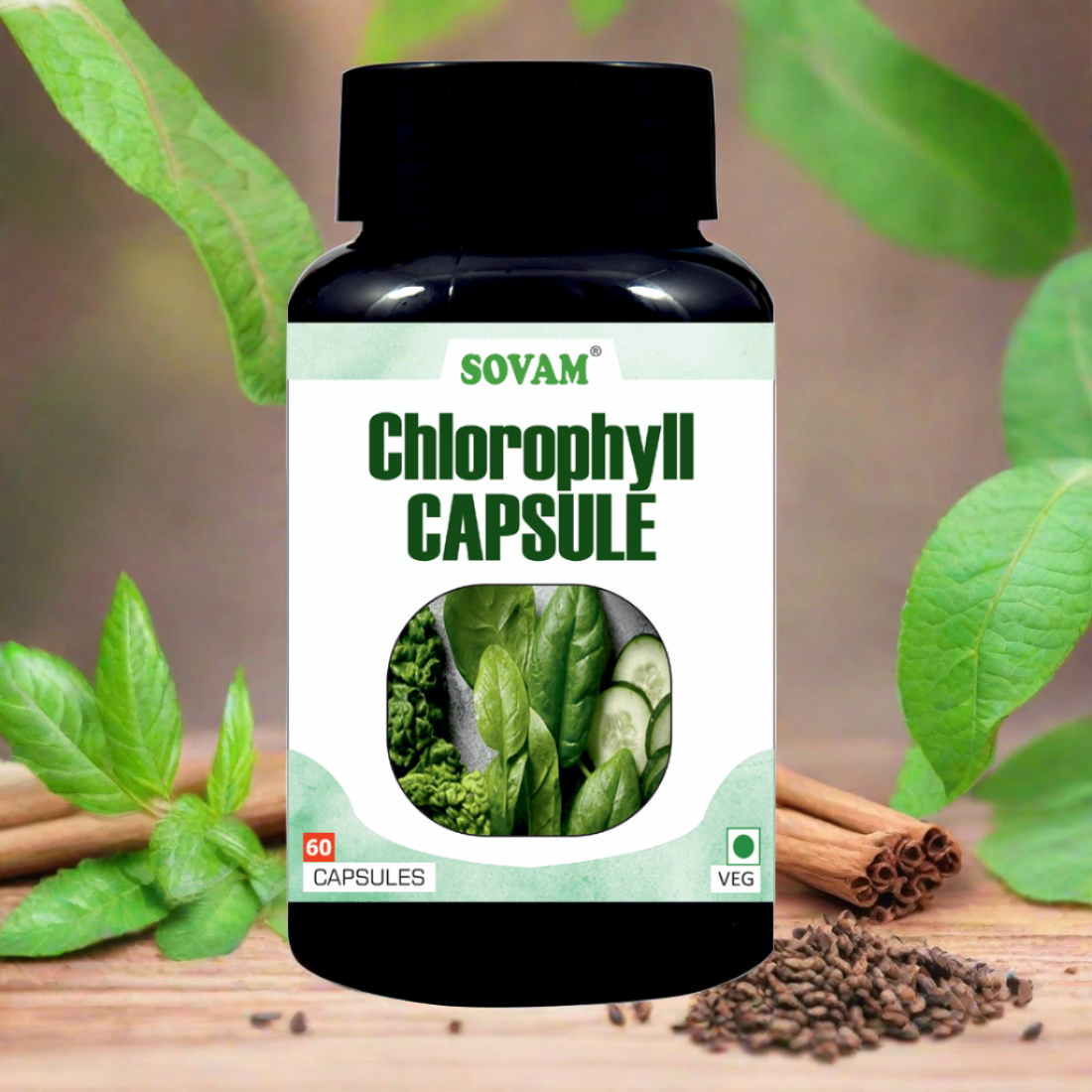Chlorophyll  Capsule For Healthy Digestion - 60 Capsule | Pack of 1