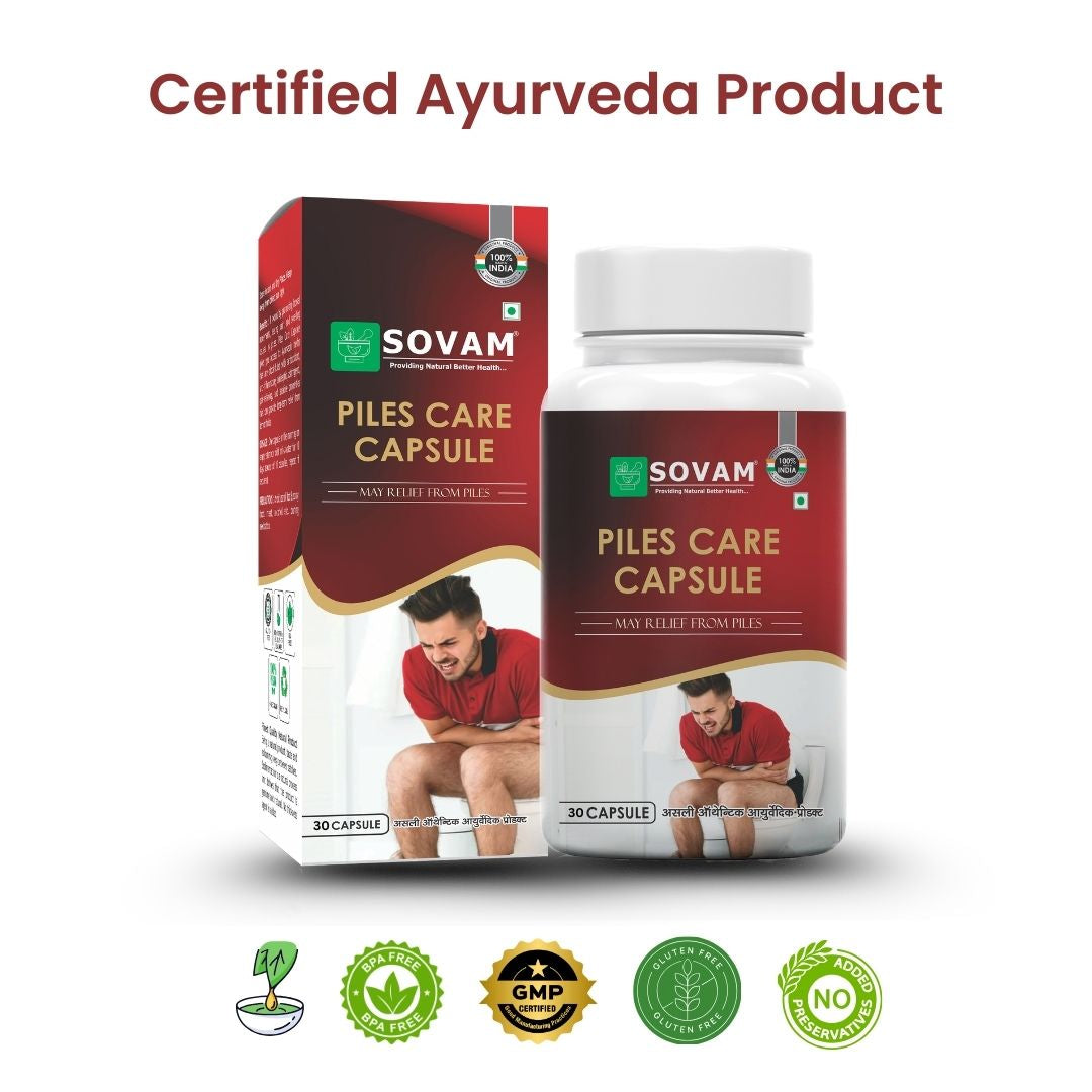 Sovam Pilo O Care Capsules 30 Caps – Digestive & Bowel Wellness Support