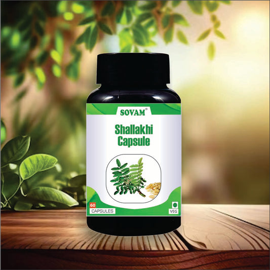 Sovam Shallaki Capsule | Herbal 100% Ayurvedic Health Care Shallaki 60 Capsule