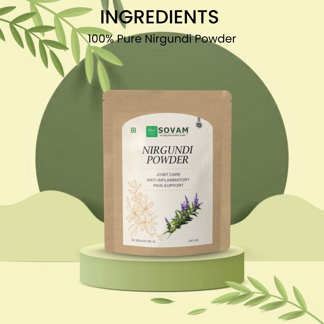Sovam Nirgundi Powder (Vitex negundo) 200g