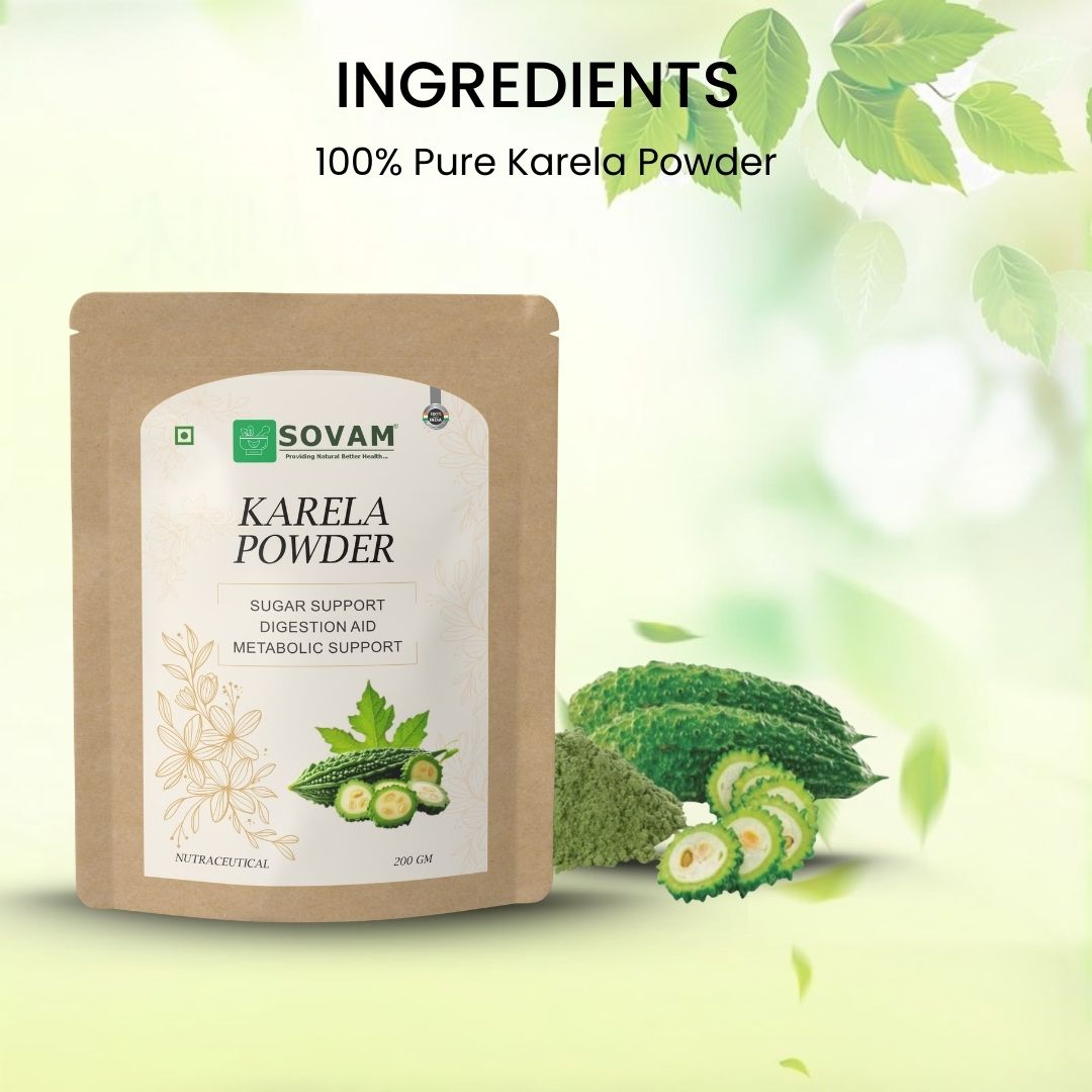 Sovam Karela Powder (Momordica charantia) 200g
