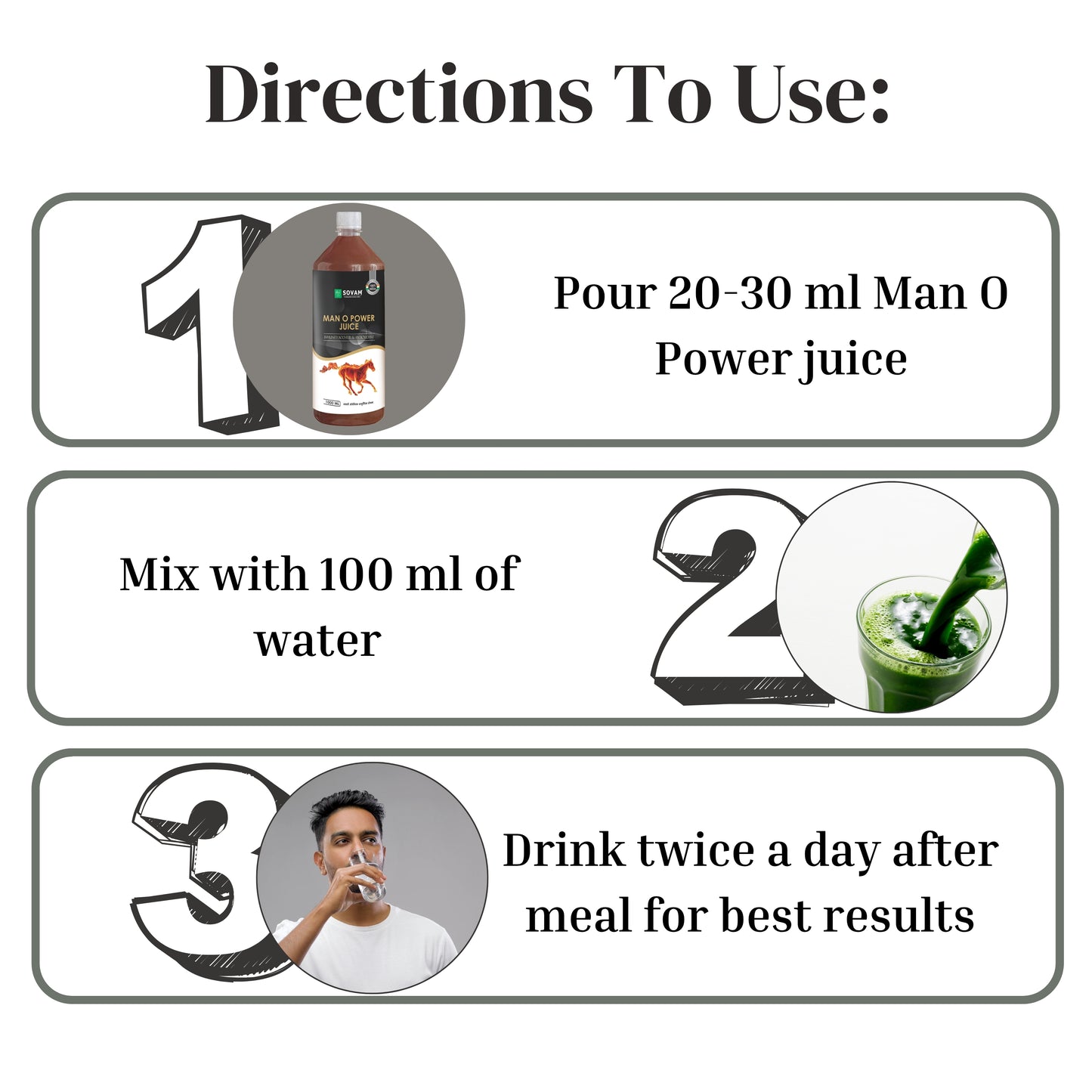 Sovam Man O Power Juice – Energy & Vitality (1000 ml)