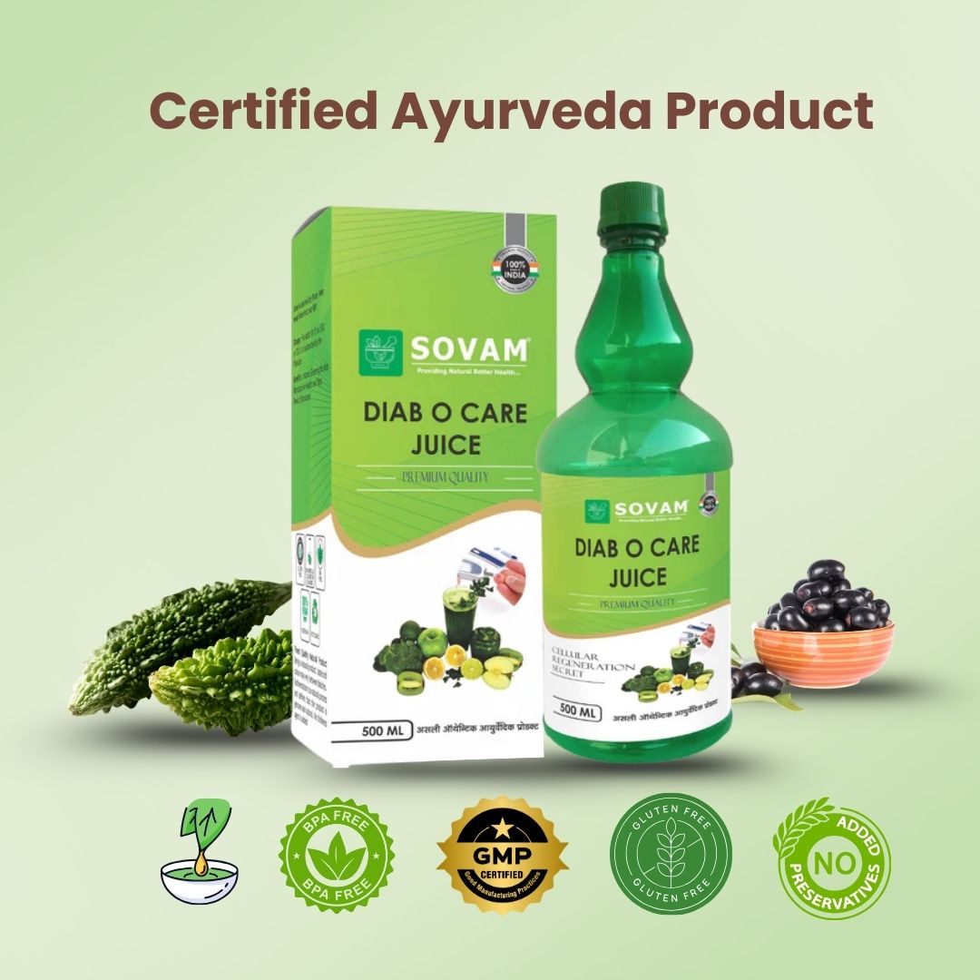 Sovam O Care Juice 500ml | Daily Wellness & Metabolic Balance Support – Ayurvedic Herbal Blend | Gudmar, Amla, Vijaysar | Sovam Ayurveda