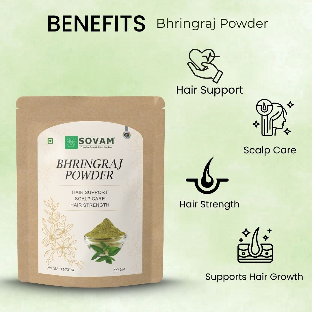 Sovam Bhringraj Powder (Eclipta alba) 200g