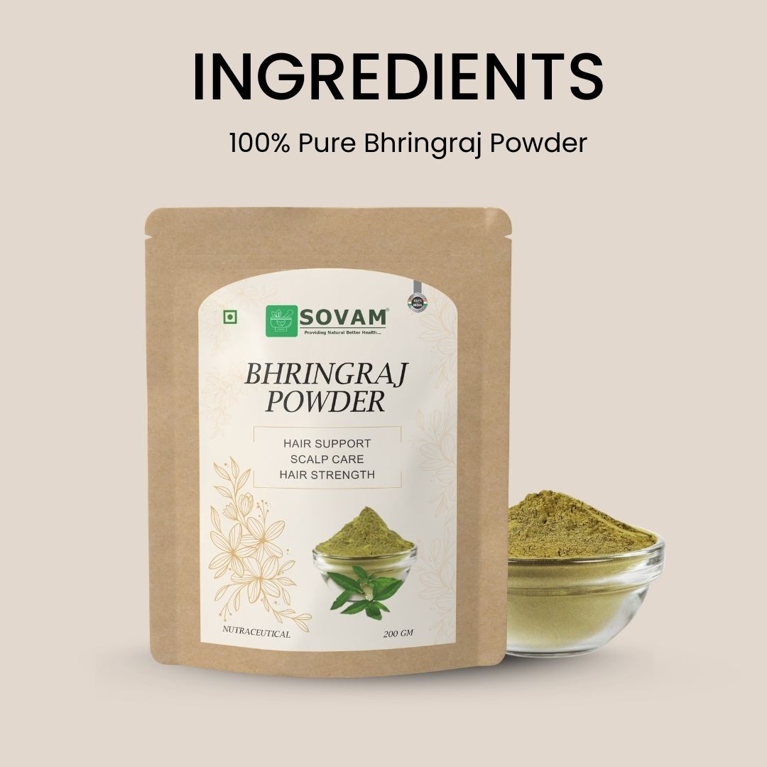 Sovam Bhringraj Powder (Eclipta alba) 200g