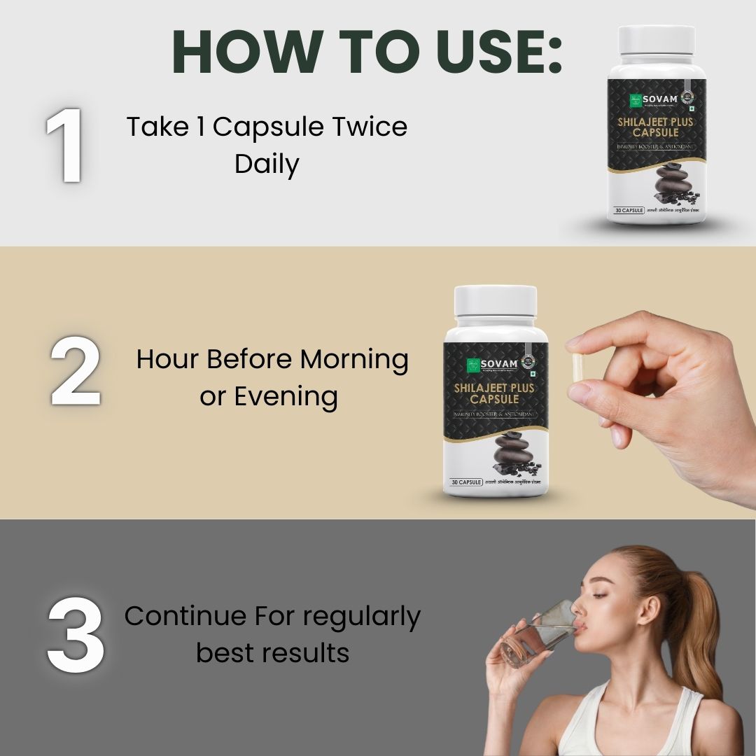 Sovam Shilajeet Plus Capsules 30 Caps – Vitality & Daily Wellness Support
