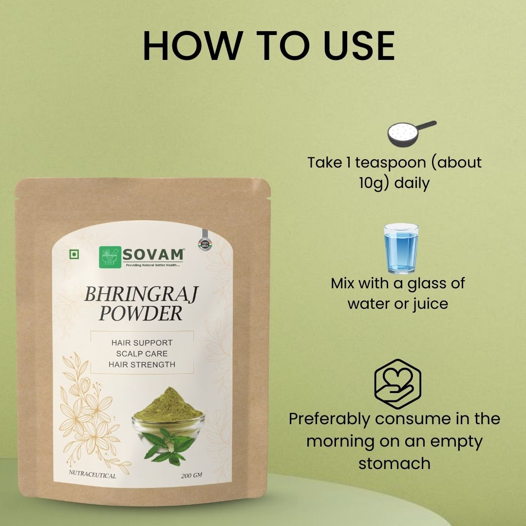 Sovam Bhringraj Powder (Eclipta alba) 200g
