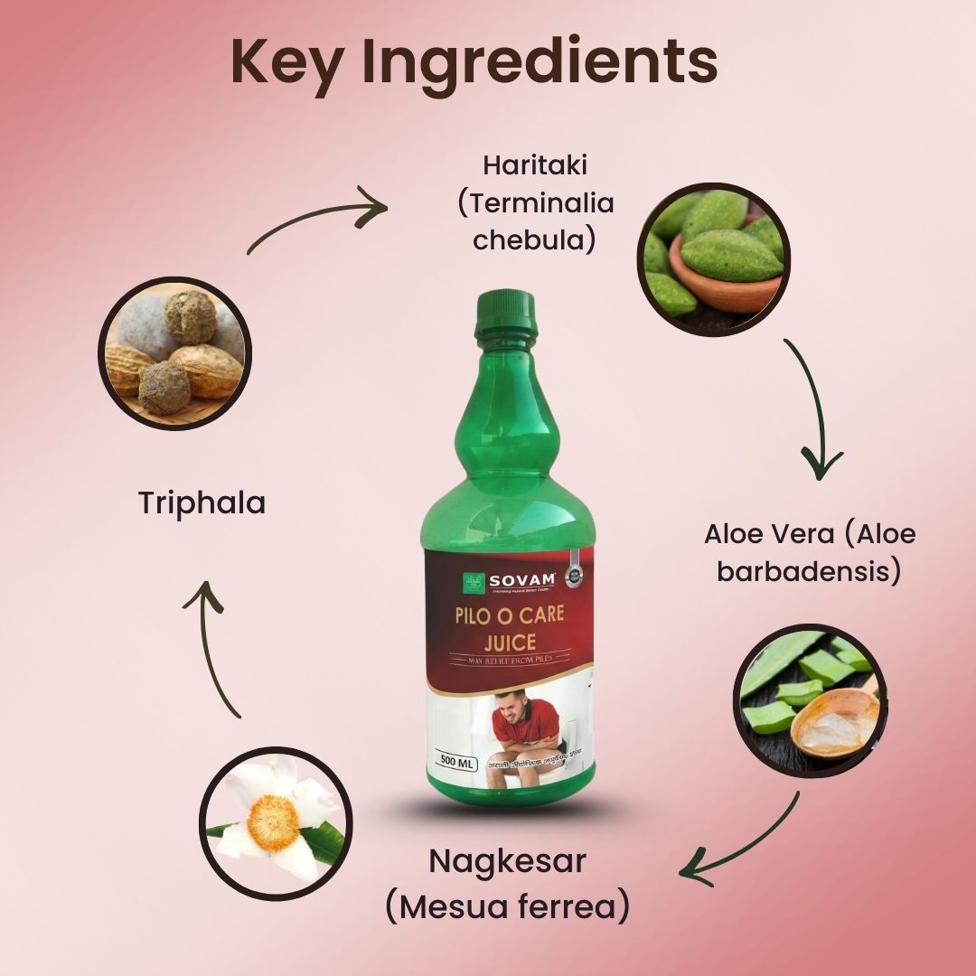 Sovam Pilo O Care Juice 500ml – Digestive & Bowel Wellness Support