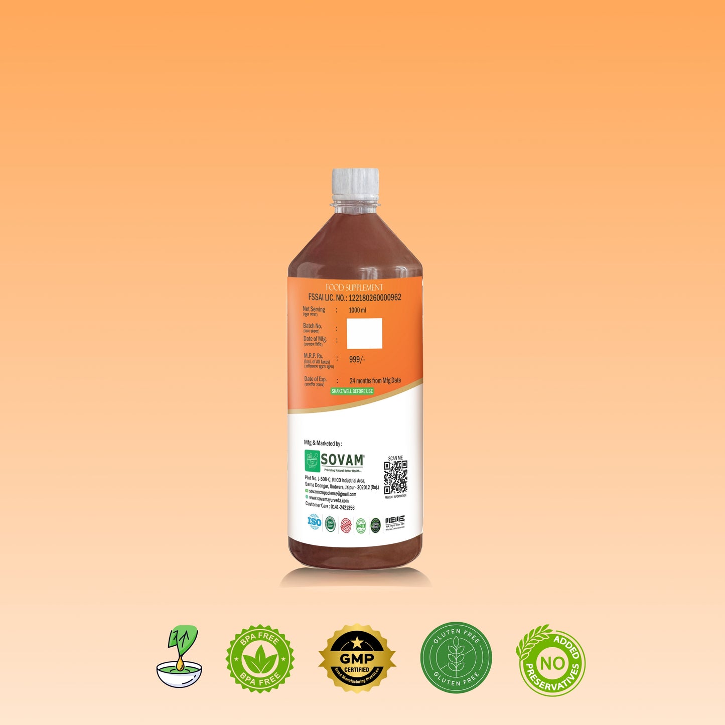 Sea Buckthorn Juice – Immunity & Skin Booster 1000ml