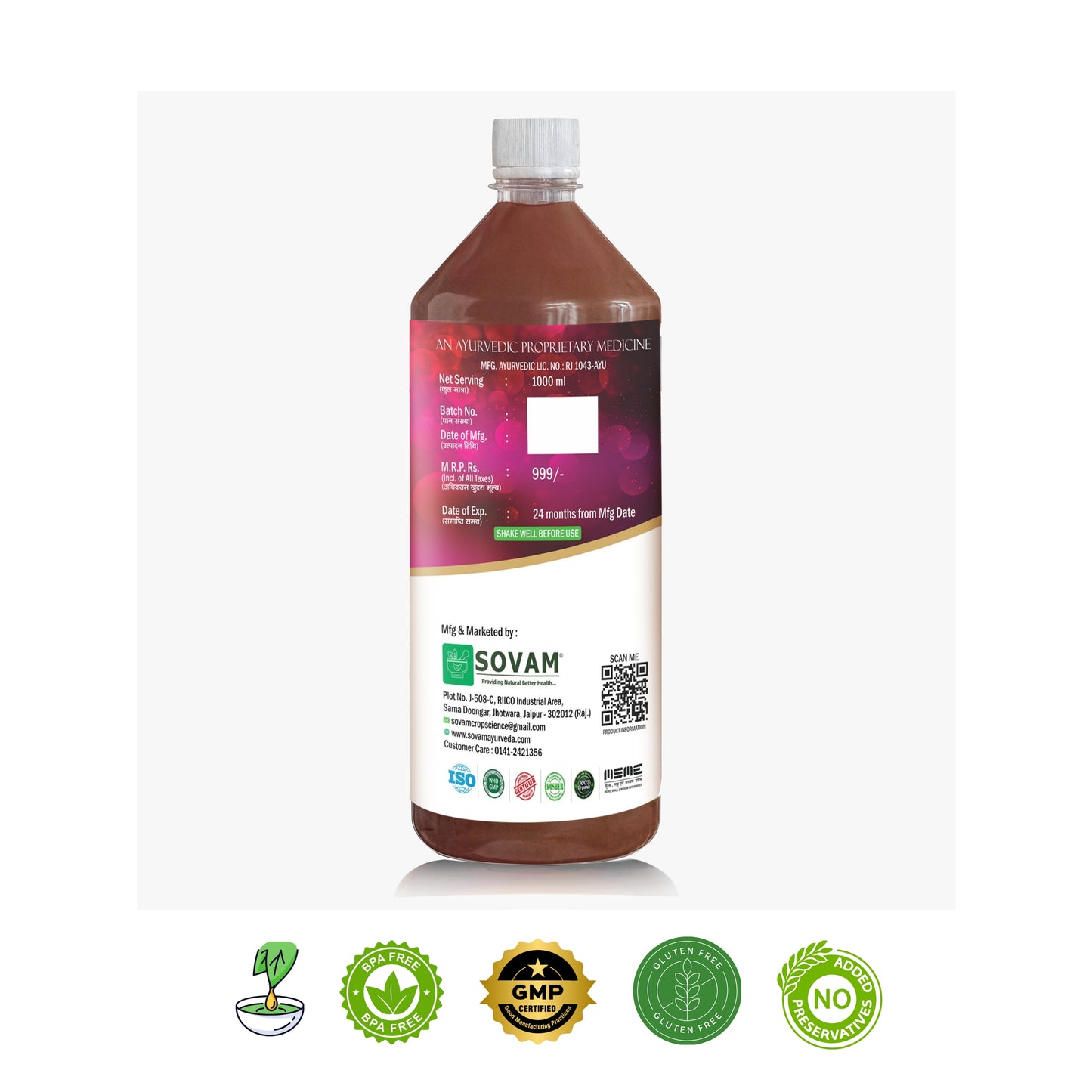 Sovam Lady Care Juice – Herbal Support for Women