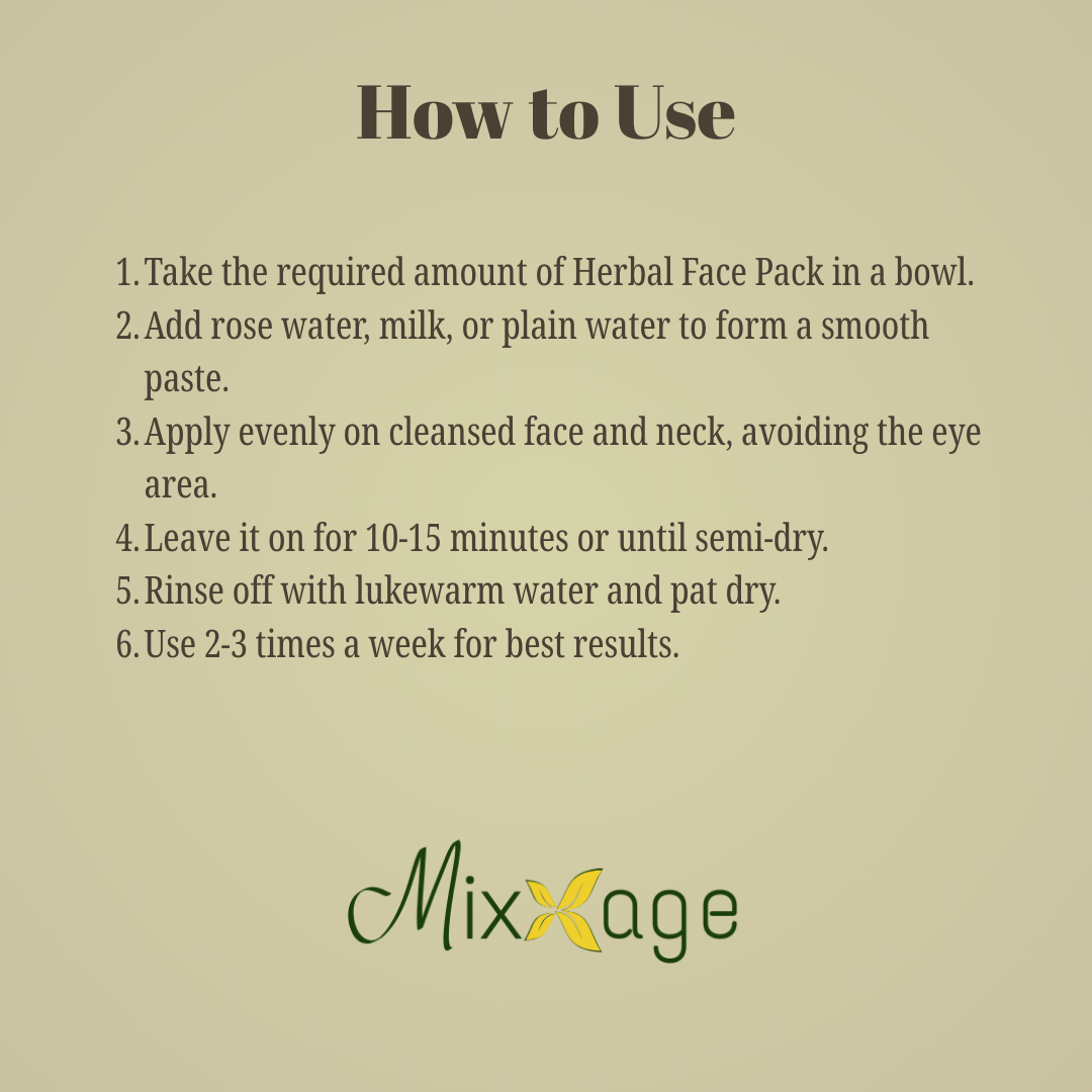 Mixxage Herbal Face Pack - 100ml