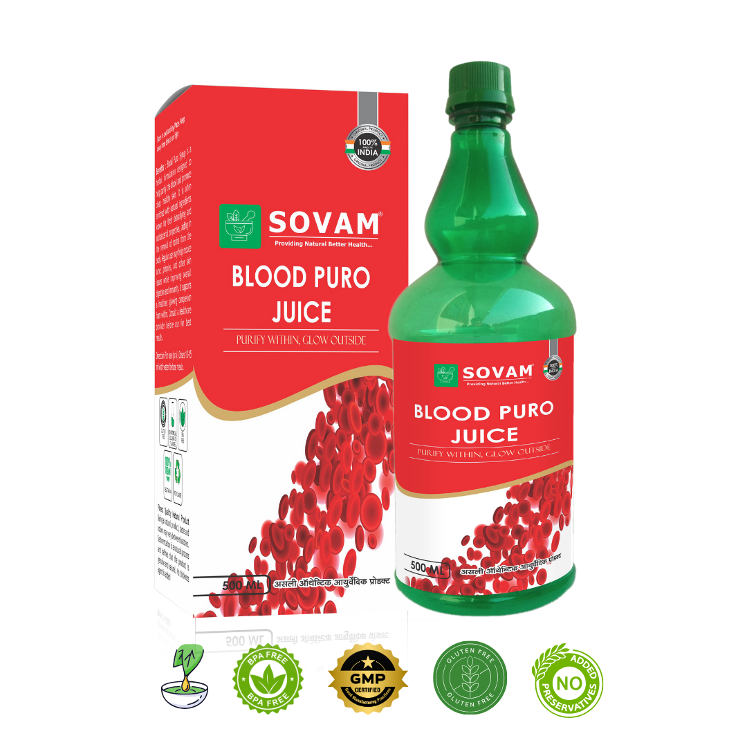 Blood Puro Juice 500ml Natural Ayurvedic Tonic | Sovam Ayurveda